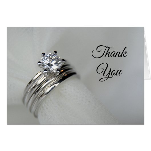 Wedding Rings Vielen Dank (Vorderseite (Horizontal))