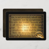 Wedding Rings Vow Renewal Einladung (Vorne/Hinten)