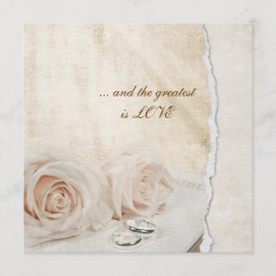 Wedding Rings Vow Renewal Einladung