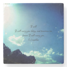 WEDDING ROMANTIC Coaster art design style