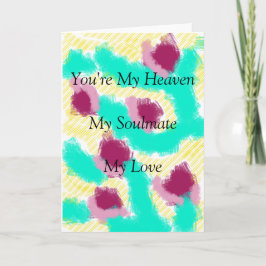 Wedding romantische Karte