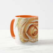 Wedding Rose Wedding Date Gift Mug Cup Tasse (Vorderseite Links)