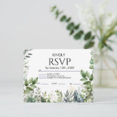  Wedding RSVP Card Einladungspostkarte (Stehend Vorderseite)