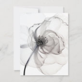 Wedding RSVP Card Soft Flowers Karte (Rückseite)