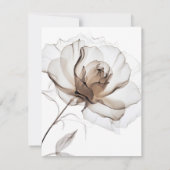 Wedding RSVP Card Soft Rose Flowers Karte (Rückseite)