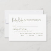 Wedding RSVP Cards. Karte (Vorderseite)