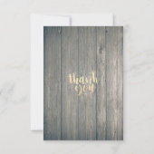 Wedding RSVP Champagne Brillen Wood String Lights Karte (Rückseite)