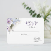 Wedding RSVP Floral Bouquet (Stehend Vorderseite)