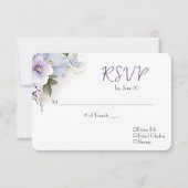 Wedding RSVP Floral Bouquet (Vorderseite)