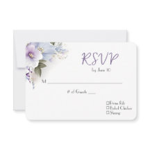 Wedding RSVP Floral Bouquet