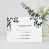 Wedding RSVP - klein Karte (Stehend Vorderseite)