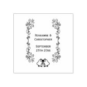 Wedding Rubber Stamp Blue Sapphire Bells Gummistempel (Prägung)