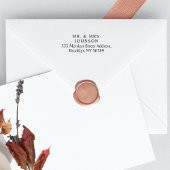 Wedding Rücksendeadresse New Address Gummistempel