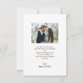 Wedding Rustic Wood Mason Jar Lights Vielen Dank Dankeskarte (Rückseite)