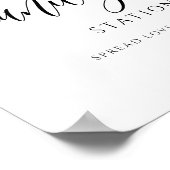 Wedding Sanitizer signalisiert Sozialdistanzierend Poster (Ecke)