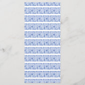 Wedding Santorini Griechenland Menükarte (Rückseite)