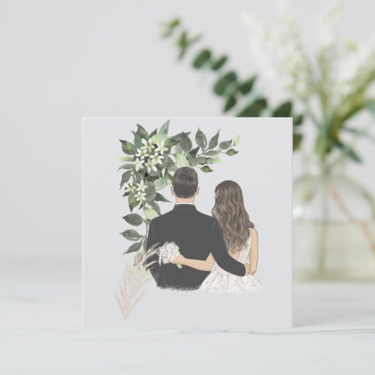 Wedding save the date (Stehend Vorderseite)