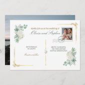 wedding save the date engagement invite (Vorne/Hinten)
