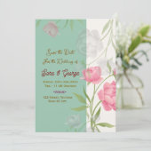 Wedding Save the Date Invitations  Einladung (Stehend Vorderseite)