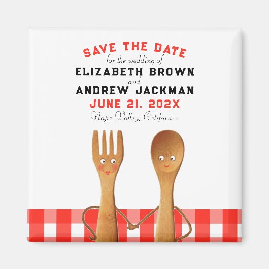 wedding save the date magnet (Vorne)