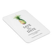 Wedding Save The Date Magnets Pineapple Magnet (Rechte Seite)