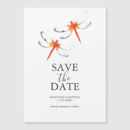 Wedding Save The Date Magnets Red Dragonfly Magneteinladung