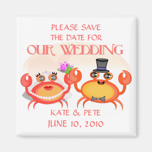 Wedding/Save the Date Mitteilung Magnet