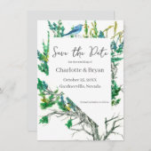 Wedding Save the Date Nevada Bluebird Sagebrush (Vorne/Hinten)