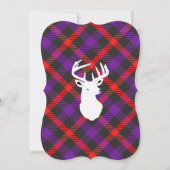 Wedding Save the Date Scottish Tartan Kariertes Sk (Rückseite)