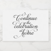 Wedding Schaumweinetikett (Einzelnes Label)