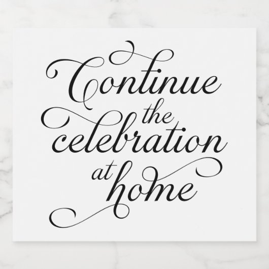 Wedding Schaumweinetikett (Einzelnes Label)