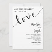 Wedding, Script, Simple, Christian, Typography Einladung (Vorderseite)