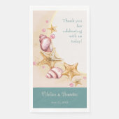 Wedding Seashell Paper Handtuch Serviette (Vorderseite)