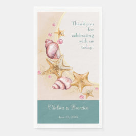 Wedding Seashell Paper Handtuch Serviette