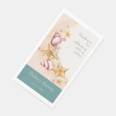 Wedding Seashell Paper Handtuch Serviette (Ecke)