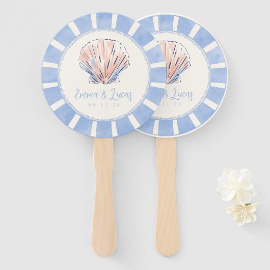 Wedding shell fächer (Vorne und Hinten)