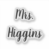 Wedding Shoes Decal Name Datum Skript Bridal Black Aufkleber (Vorderseite)