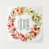 Wedding shower personalized tapestry wandteppich (Vorderseite (Horizontal))