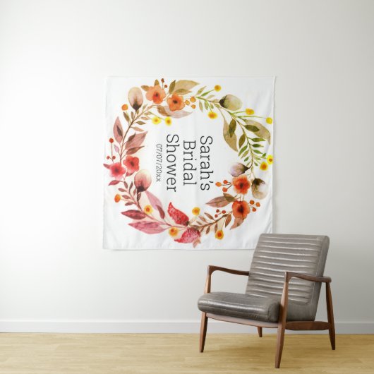 Wedding shower personalized tapestry wandteppich (Beispiel (Horizontal))