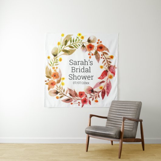 Wedding shower personalized tapestry wandteppich (Beispiel)