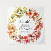 Wedding shower personalized tapestry wandteppich (Vorderseite)