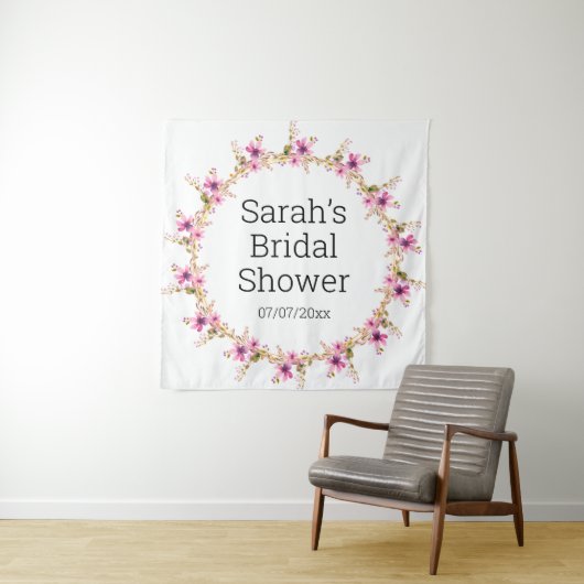 Wedding shower personalized tapestry wandteppich (Beispiel)