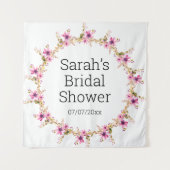 Wedding shower personalized tapestry wandteppich (Vorderseite)