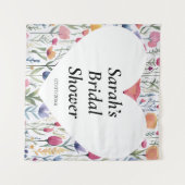 Wedding shower wall poster personalized wandteppich (Vorderseite (Horizontal))