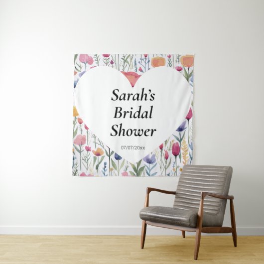 Wedding shower wall poster personalized wandteppich (Beispiel)
