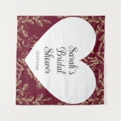 Wedding shower wall poster personalized wandteppich (Vorderseite (Horizontal))