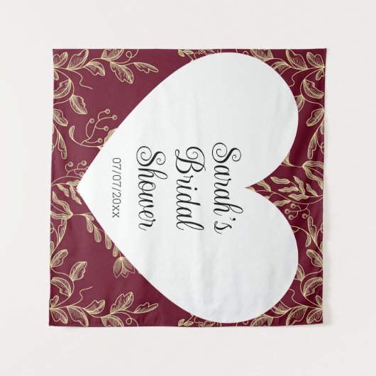 Wedding shower wall poster personalized wandteppich (Vorderseite (Horizontal))