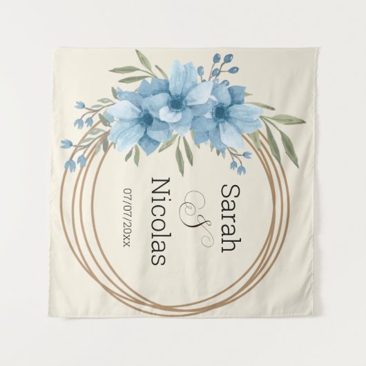 Wedding shower wall poster personalized wandteppich (Vorderseite (Horizontal))