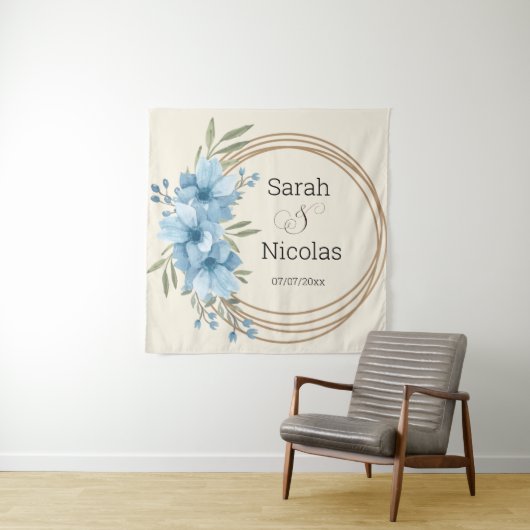 Wedding shower wall poster personalized wandteppich (Beispiel)