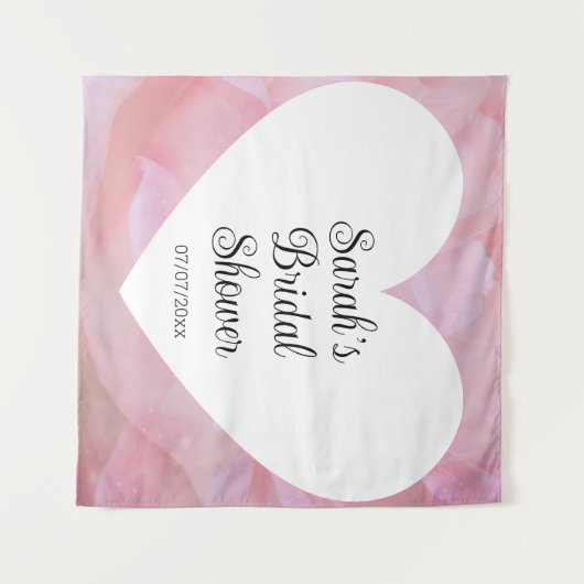 Wedding shower wall poster personalized wandteppich (Vorderseite (Horizontal))